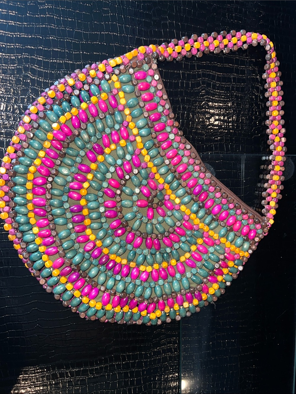 Bohemian Mosaic Beaded Statement Hobo 🌈